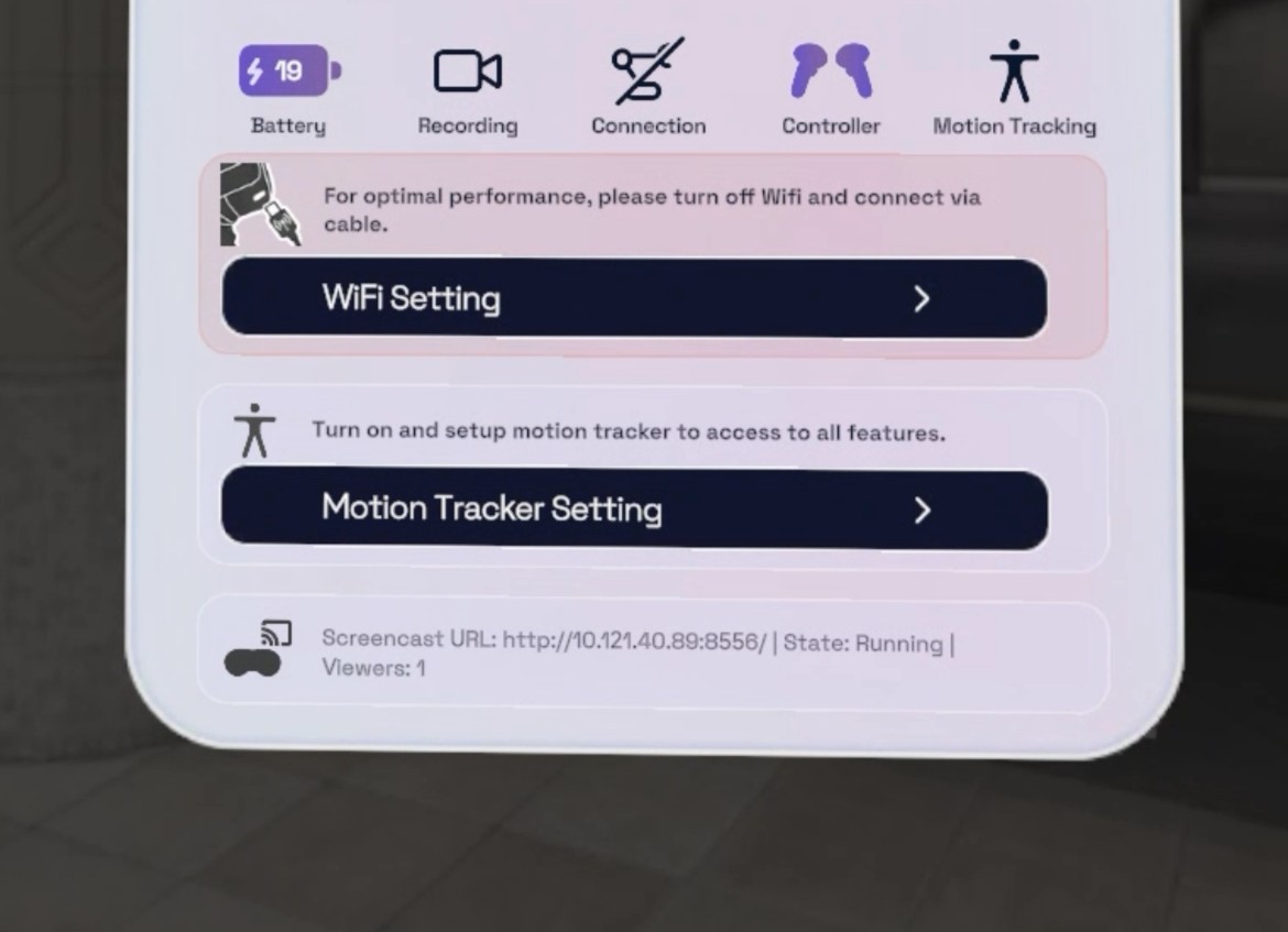 XR view stream